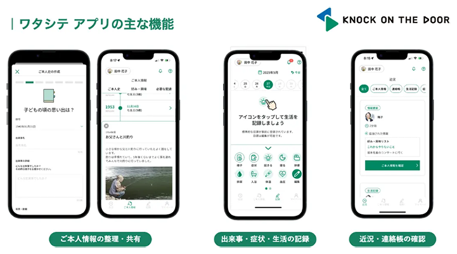 認知症になっても「自分らしく暮らし続けたい」という想いを支えるために。ノックオンザドア、認知症向けプラットフォーム「ワタシテ」を提供開始