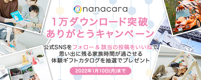 てんかん診療をICTでサポートする患者・家族向けアプリ「nanacara」が、1万ダウンロート突破ありがとうキャンペーンを実施！